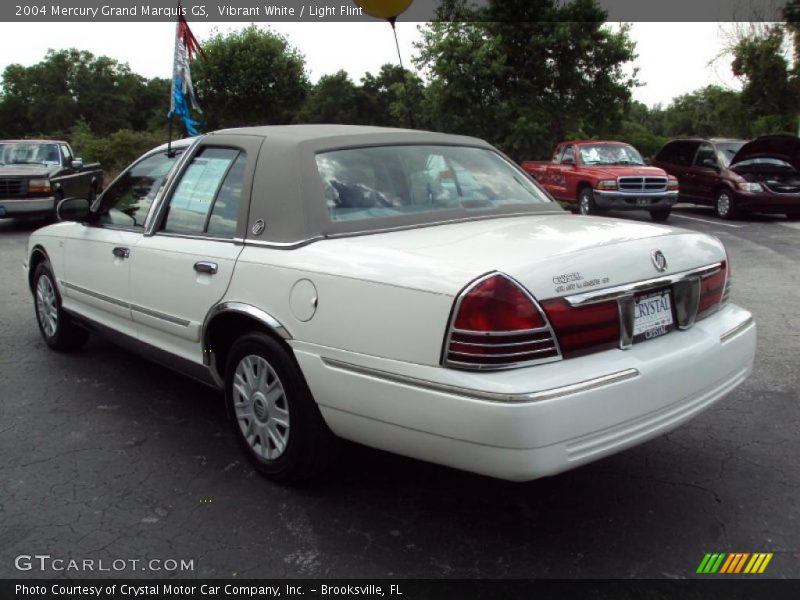 Vibrant White / Light Flint 2004 Mercury Grand Marquis GS