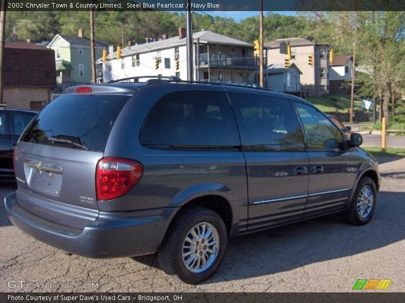 Steel Blue Pearlcoat / Navy Blue 2002 Chrysler Town & Country Limited