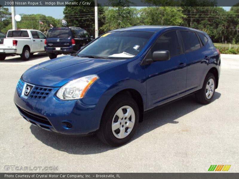 Indigo Blue Metallic / Gray 2008 Nissan Rogue S