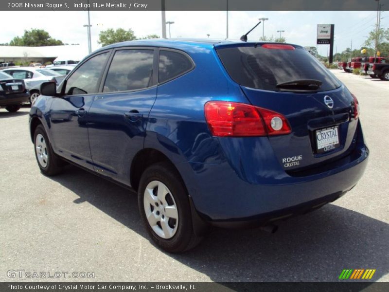 Indigo Blue Metallic / Gray 2008 Nissan Rogue S