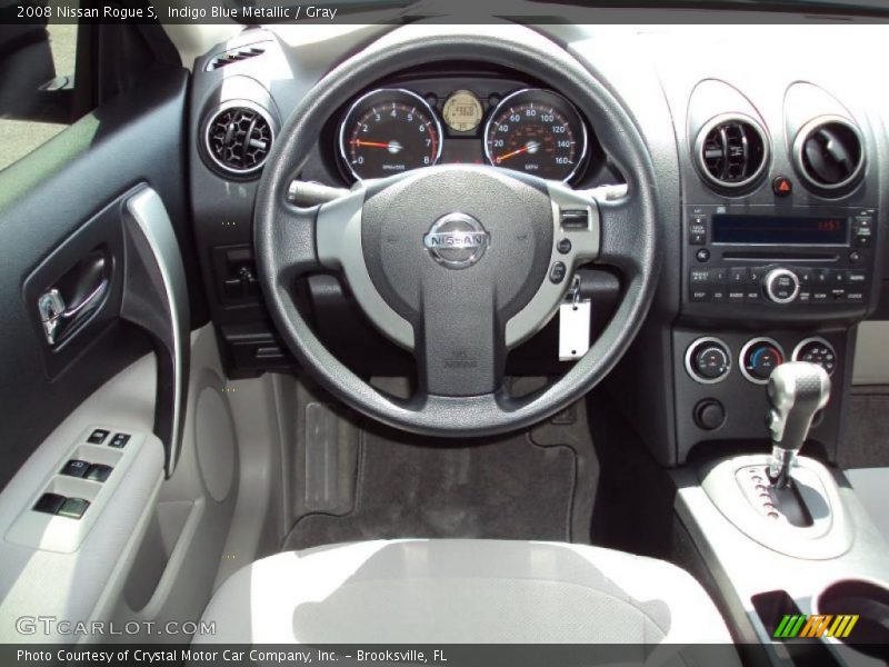 Indigo Blue Metallic / Gray 2008 Nissan Rogue S