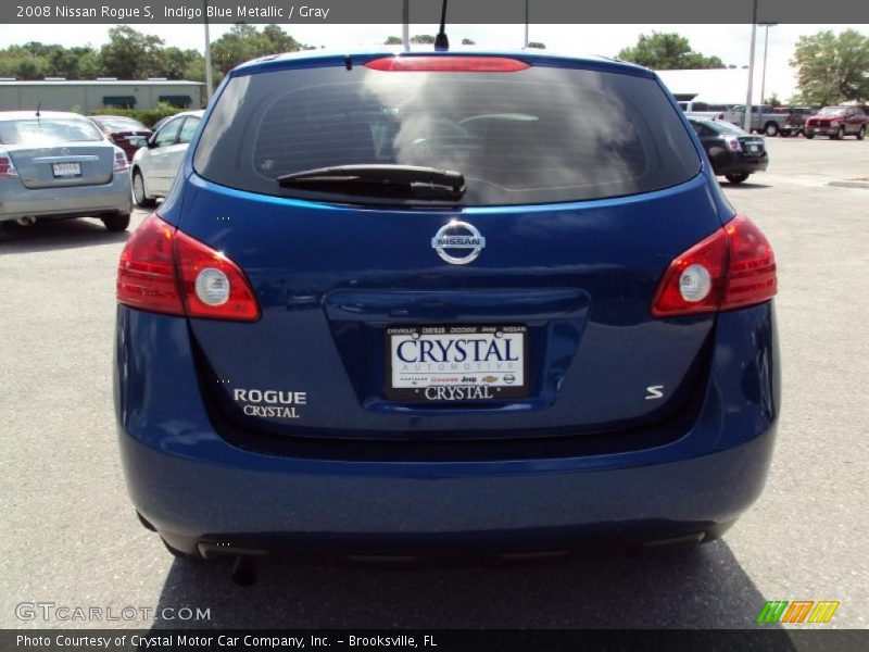 Indigo Blue Metallic / Gray 2008 Nissan Rogue S