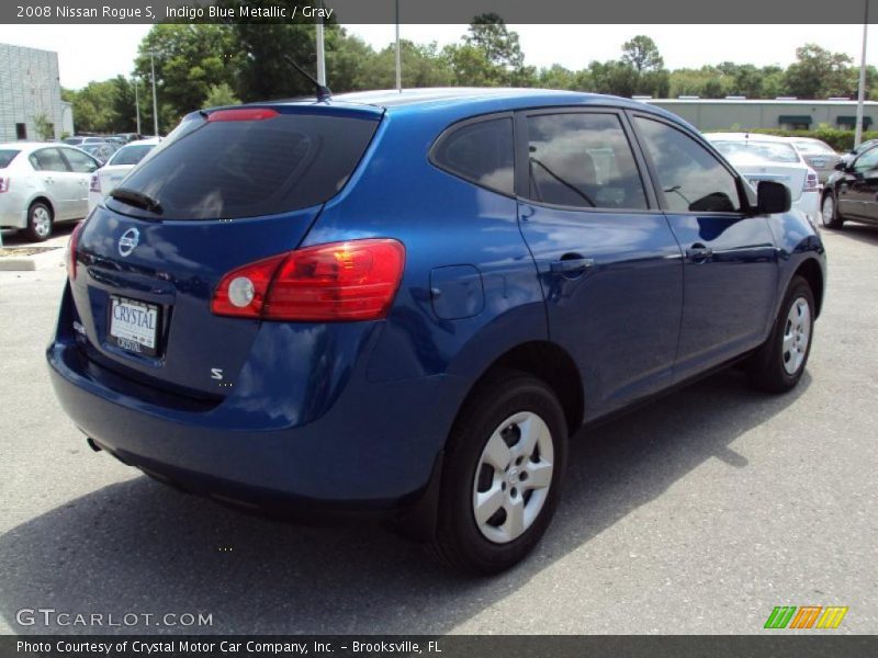 Indigo Blue Metallic / Gray 2008 Nissan Rogue S