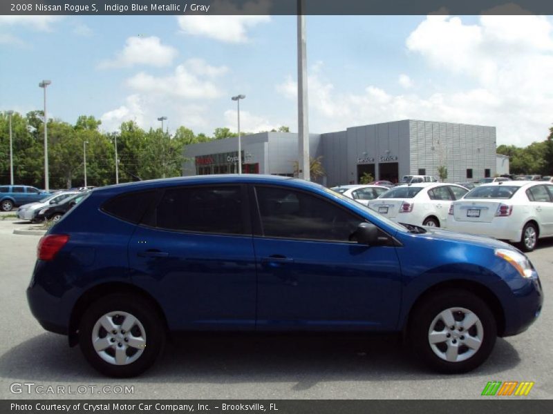 Indigo Blue Metallic / Gray 2008 Nissan Rogue S