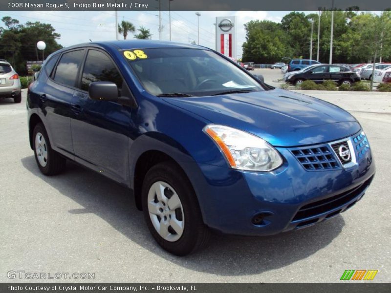 Indigo Blue Metallic / Gray 2008 Nissan Rogue S