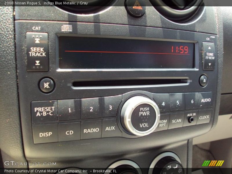 Indigo Blue Metallic / Gray 2008 Nissan Rogue S