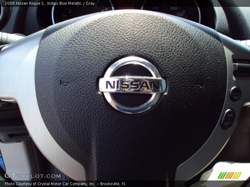 Indigo Blue Metallic / Gray 2008 Nissan Rogue S