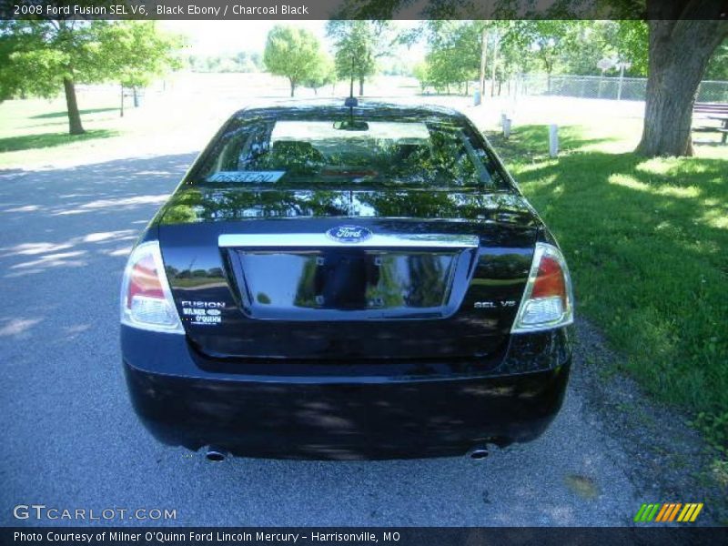 Black Ebony / Charcoal Black 2008 Ford Fusion SEL V6