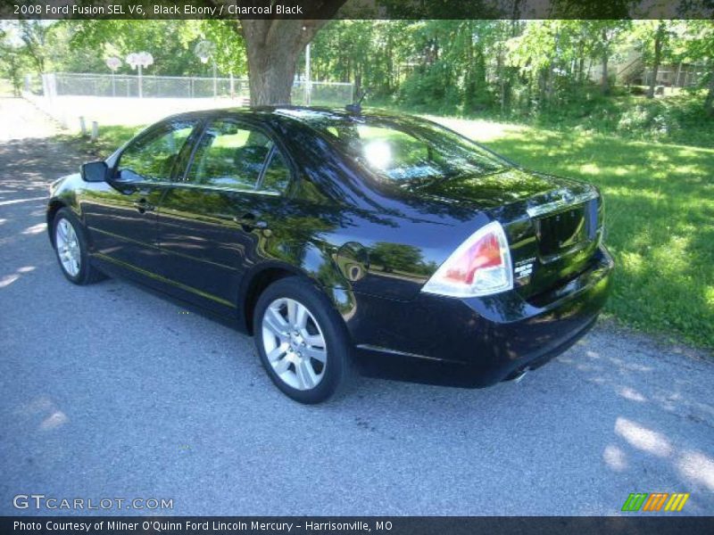 Black Ebony / Charcoal Black 2008 Ford Fusion SEL V6