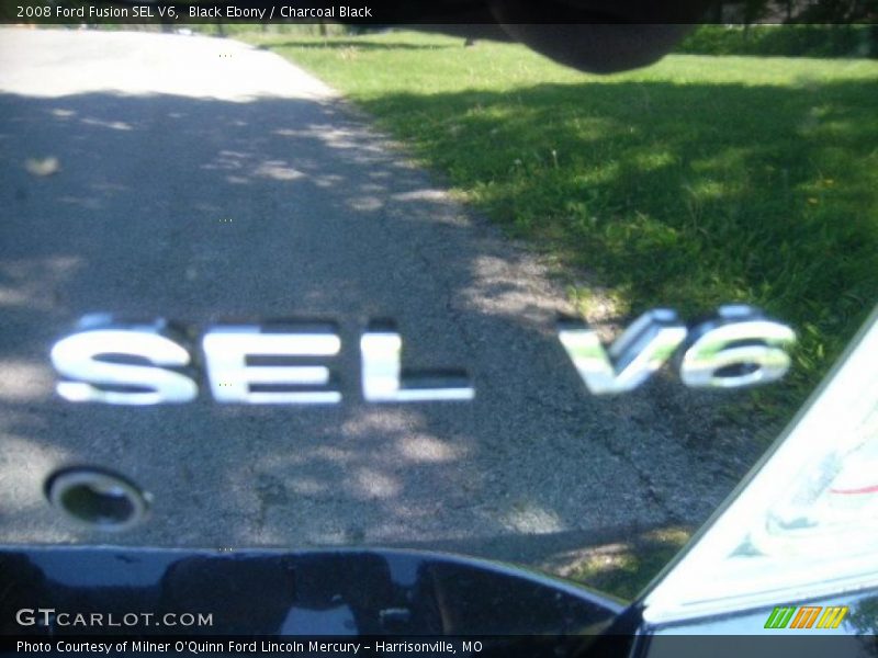 Black Ebony / Charcoal Black 2008 Ford Fusion SEL V6