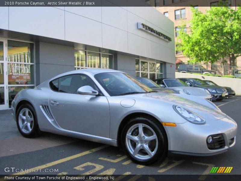 Arctic Silver Metallic / Black 2010 Porsche Cayman