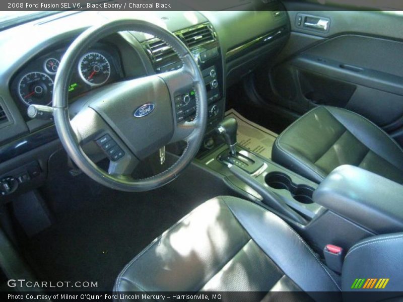 Black Ebony / Charcoal Black 2008 Ford Fusion SEL V6