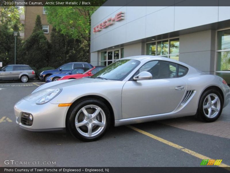 Arctic Silver Metallic / Black 2010 Porsche Cayman