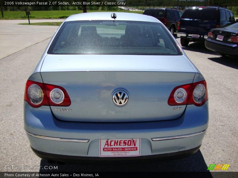 Arctic Blue Silver / Classic Grey 2006 Volkswagen Passat 2.0T Sedan