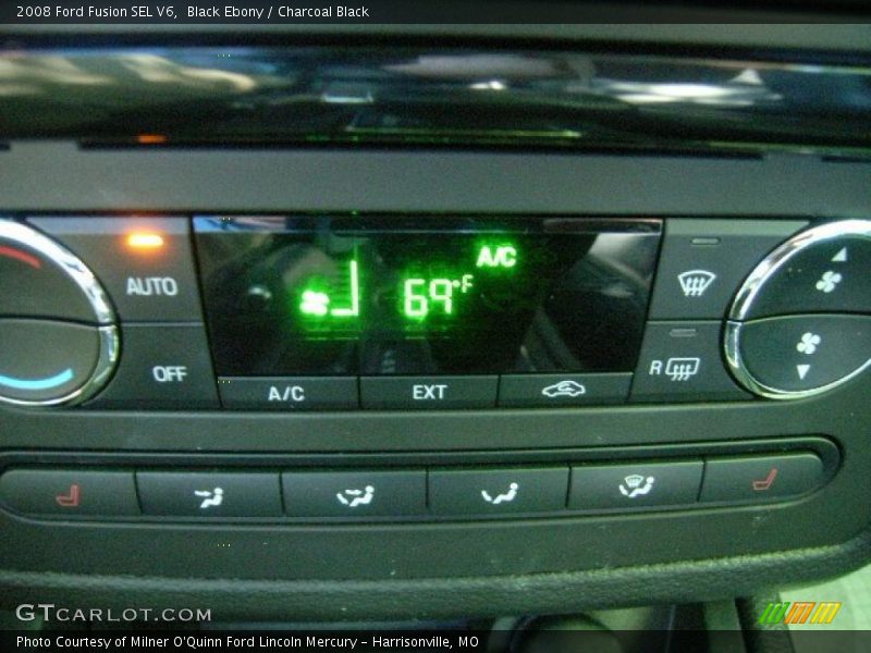 Black Ebony / Charcoal Black 2008 Ford Fusion SEL V6