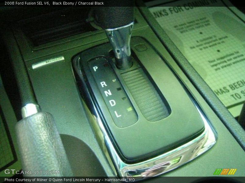 Black Ebony / Charcoal Black 2008 Ford Fusion SEL V6