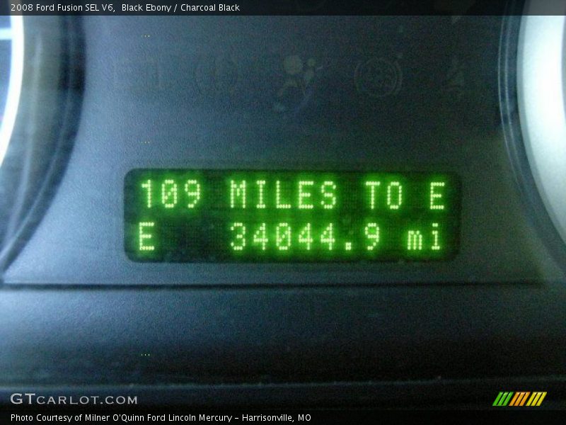 Black Ebony / Charcoal Black 2008 Ford Fusion SEL V6