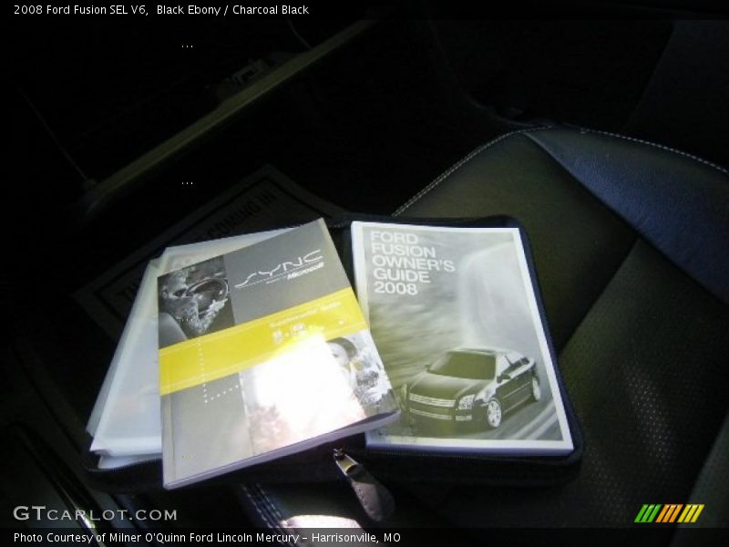 Black Ebony / Charcoal Black 2008 Ford Fusion SEL V6