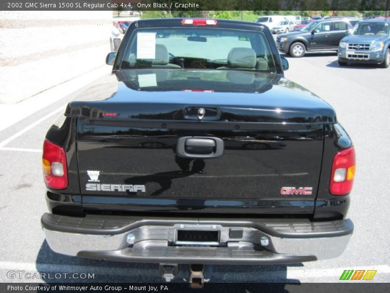 Onyx Black / Graphite 2002 GMC Sierra 1500 SL Regular Cab 4x4