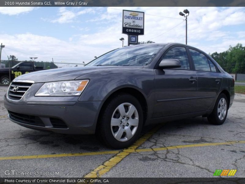Willow Gray / Gray 2010 Hyundai Sonata GLS