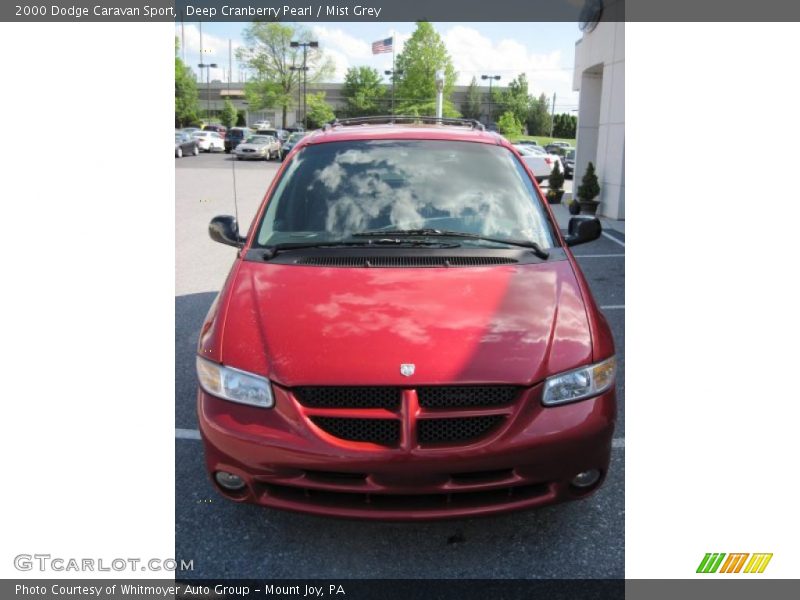 Deep Cranberry Pearl / Mist Grey 2000 Dodge Caravan Sport