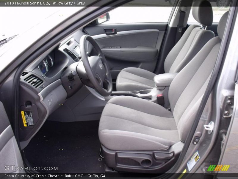 Willow Gray / Gray 2010 Hyundai Sonata GLS