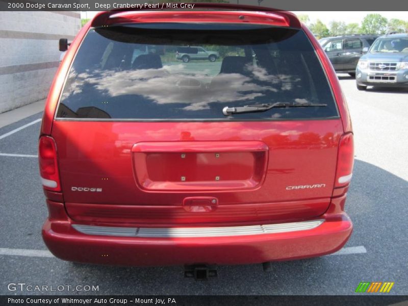 Deep Cranberry Pearl / Mist Grey 2000 Dodge Caravan Sport