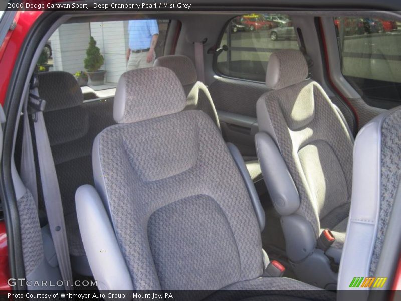 Deep Cranberry Pearl / Mist Grey 2000 Dodge Caravan Sport