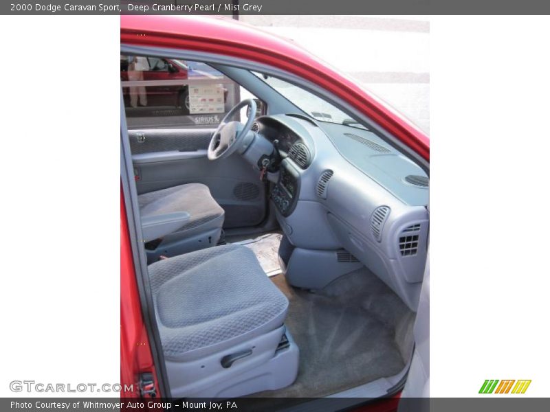 Deep Cranberry Pearl / Mist Grey 2000 Dodge Caravan Sport