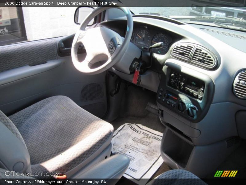 Deep Cranberry Pearl / Mist Grey 2000 Dodge Caravan Sport