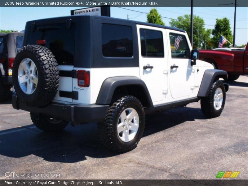 Stone White / Dark Khaki/Medium Khaki 2008 Jeep Wrangler Unlimited Rubicon 4x4