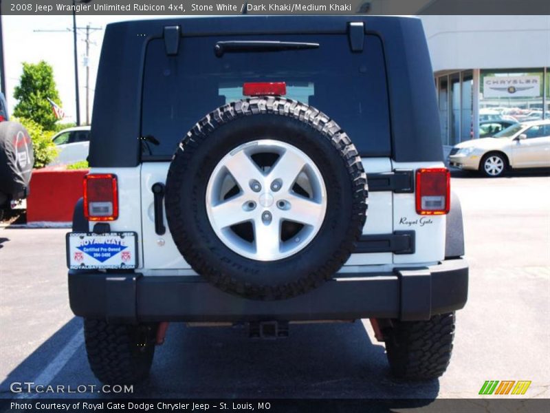 Stone White / Dark Khaki/Medium Khaki 2008 Jeep Wrangler Unlimited Rubicon 4x4