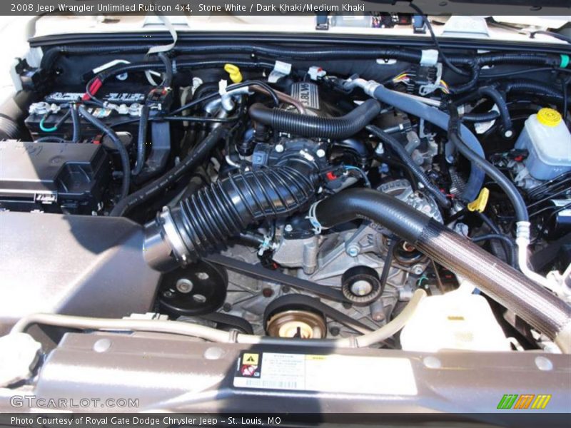 Stone White / Dark Khaki/Medium Khaki 2008 Jeep Wrangler Unlimited Rubicon 4x4