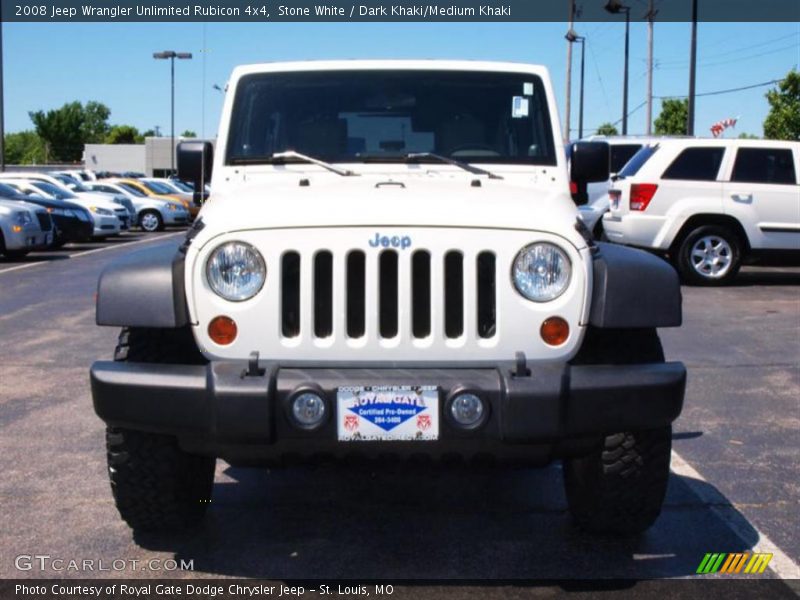 Stone White / Dark Khaki/Medium Khaki 2008 Jeep Wrangler Unlimited Rubicon 4x4