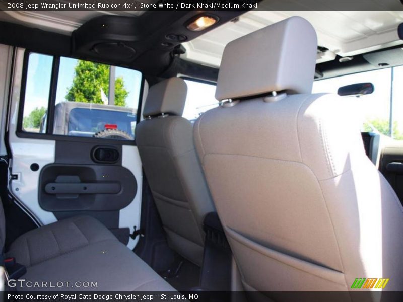 Stone White / Dark Khaki/Medium Khaki 2008 Jeep Wrangler Unlimited Rubicon 4x4