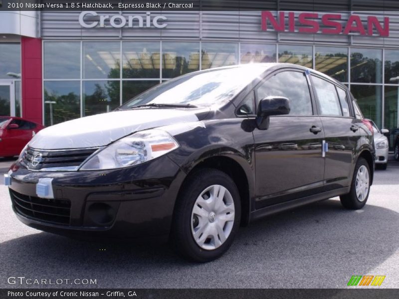 Espresso Black / Charcoal 2010 Nissan Versa 1.8 S Hatchback