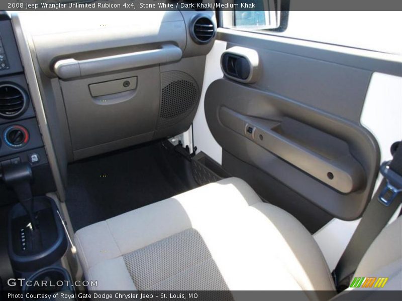 Stone White / Dark Khaki/Medium Khaki 2008 Jeep Wrangler Unlimited Rubicon 4x4