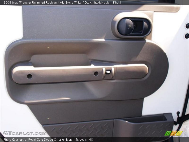 Stone White / Dark Khaki/Medium Khaki 2008 Jeep Wrangler Unlimited Rubicon 4x4