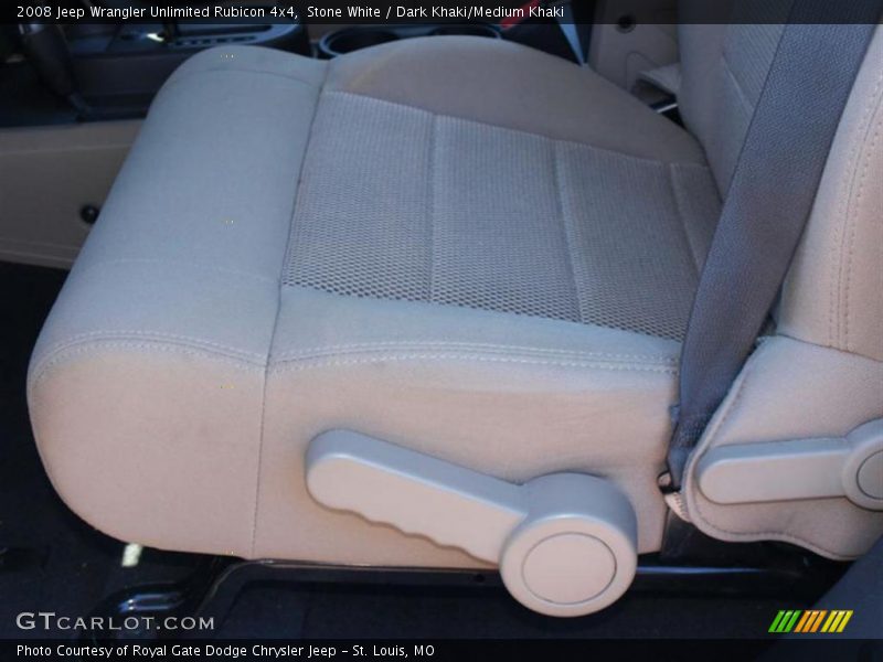 Stone White / Dark Khaki/Medium Khaki 2008 Jeep Wrangler Unlimited Rubicon 4x4
