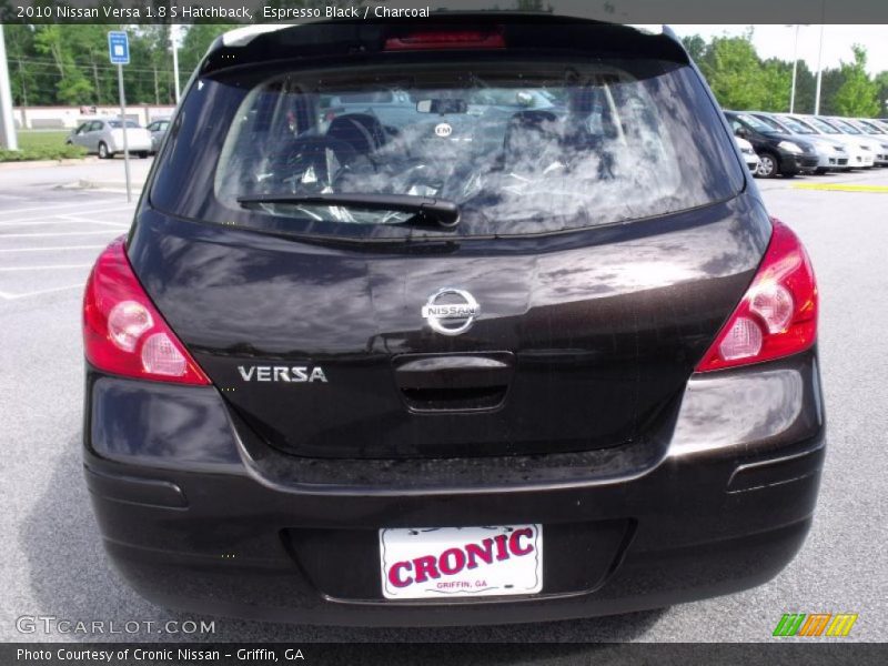 Espresso Black / Charcoal 2010 Nissan Versa 1.8 S Hatchback