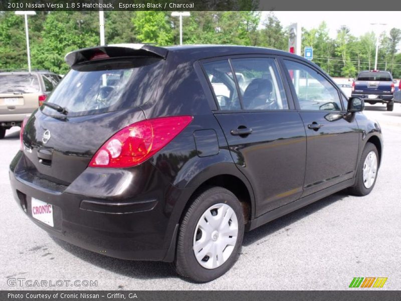 Espresso Black / Charcoal 2010 Nissan Versa 1.8 S Hatchback