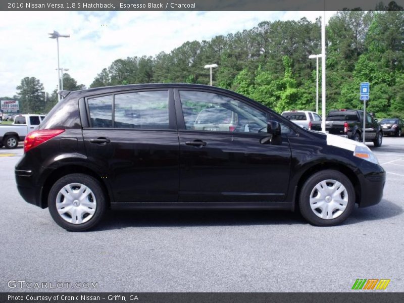 Espresso Black / Charcoal 2010 Nissan Versa 1.8 S Hatchback