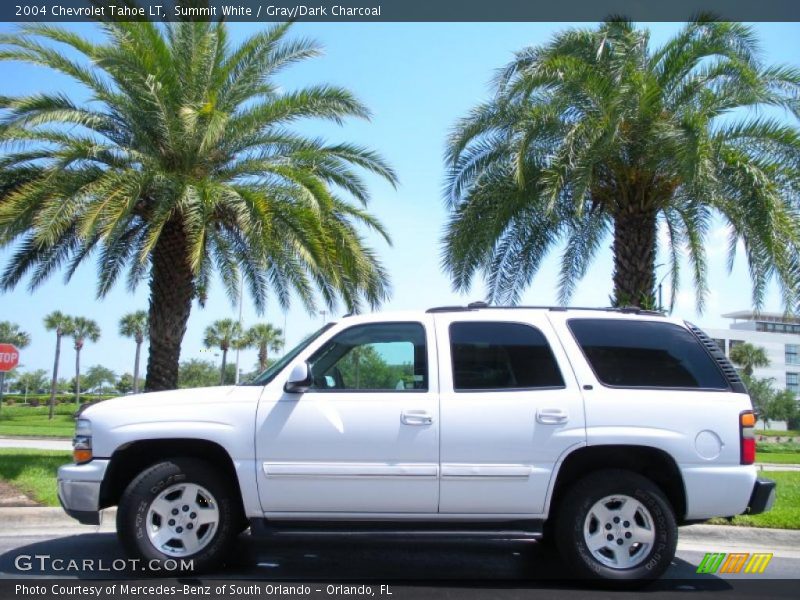 Summit White / Gray/Dark Charcoal 2004 Chevrolet Tahoe LT