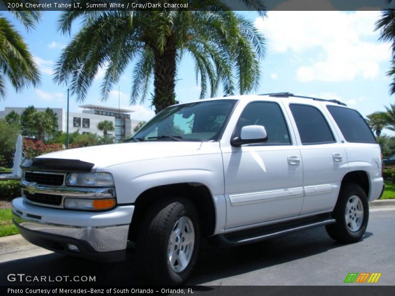 Summit White / Gray/Dark Charcoal 2004 Chevrolet Tahoe LT