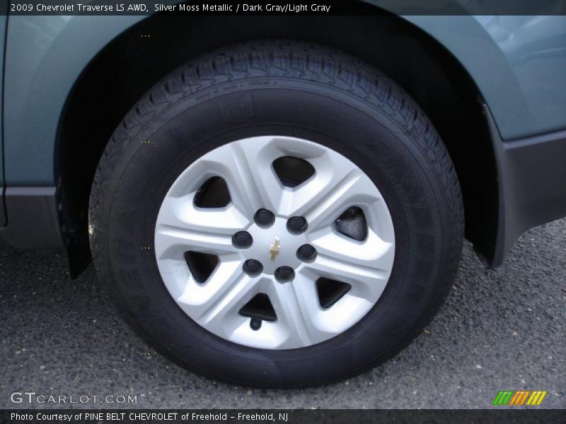 Silver Moss Metallic / Dark Gray/Light Gray 2009 Chevrolet Traverse LS AWD