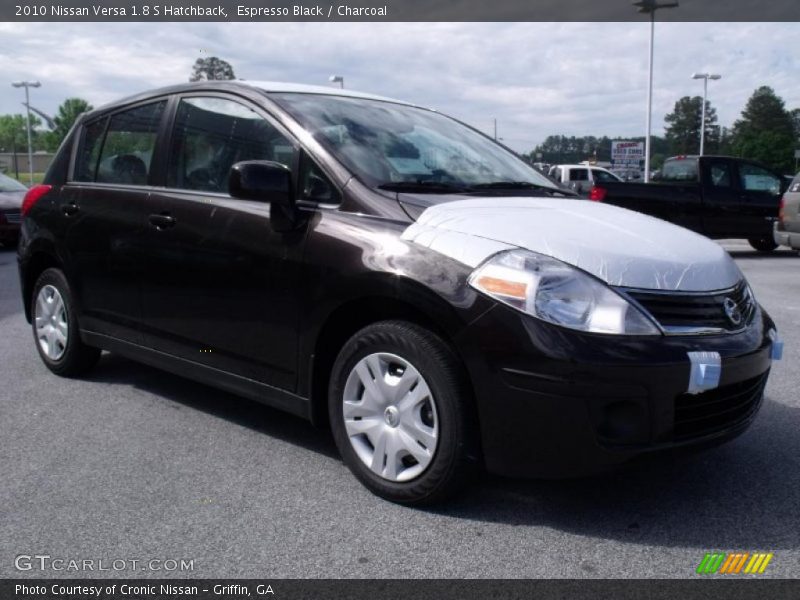 Espresso Black / Charcoal 2010 Nissan Versa 1.8 S Hatchback