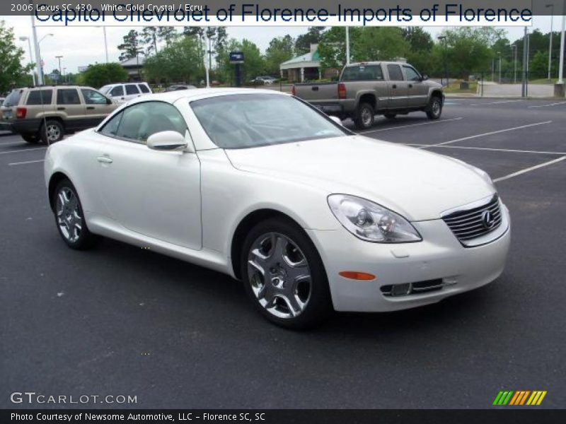 White Gold Crystal / Ecru 2006 Lexus SC 430