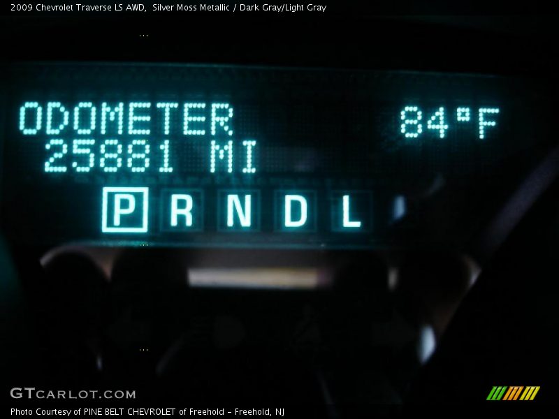 Silver Moss Metallic / Dark Gray/Light Gray 2009 Chevrolet Traverse LS AWD