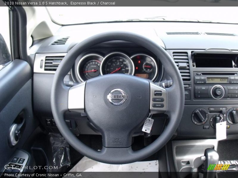 Espresso Black / Charcoal 2010 Nissan Versa 1.8 S Hatchback