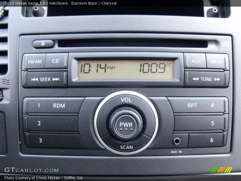 Espresso Black / Charcoal 2010 Nissan Versa 1.8 S Hatchback